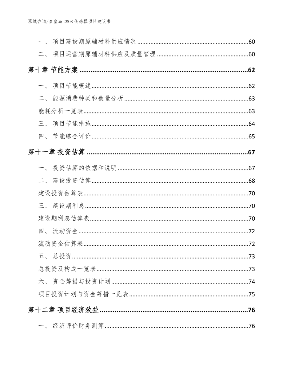 秦皇岛CMOS传感器项目建议书_范文模板_第4页