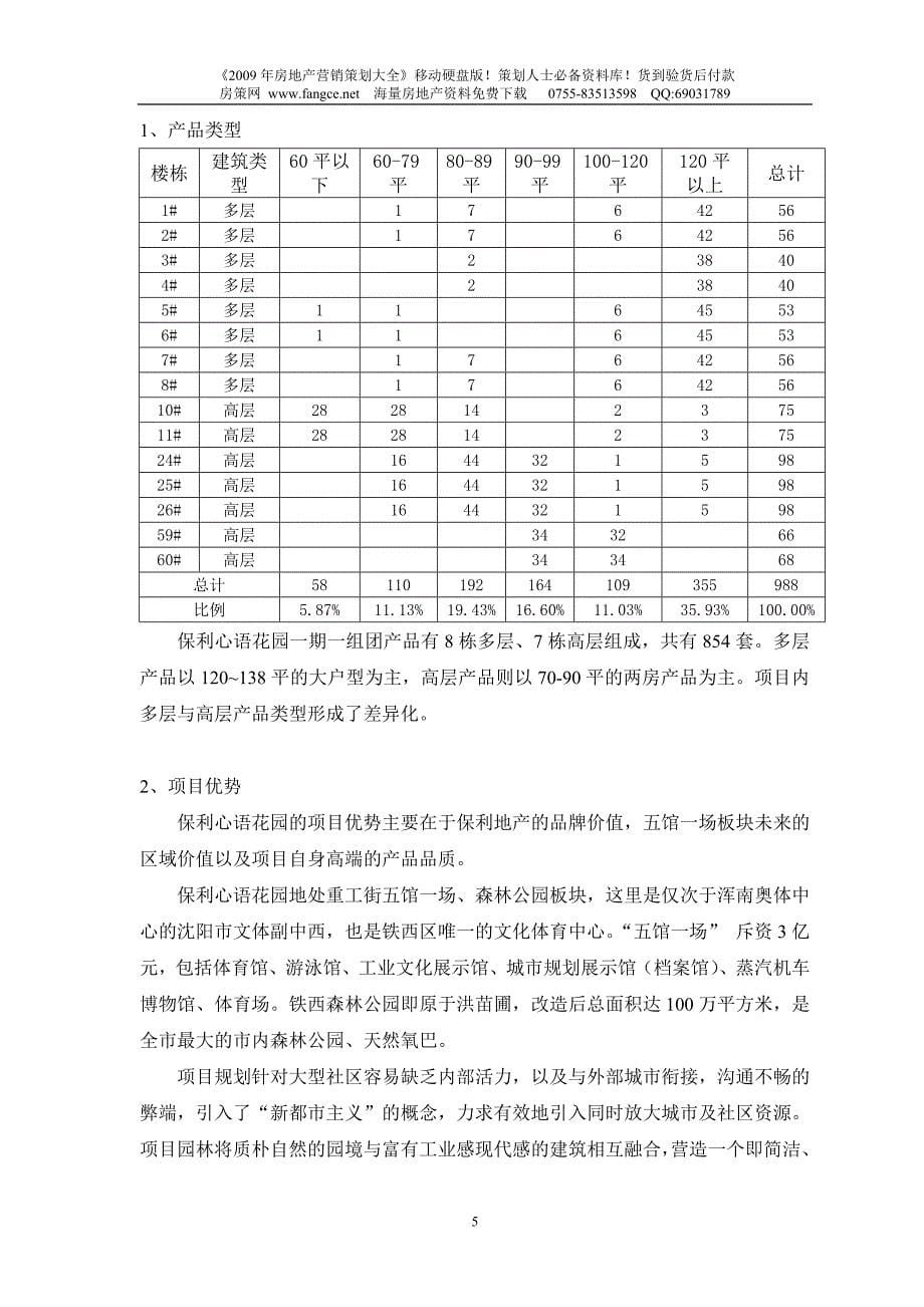 【商业地产】沈阳保利心语花园项目价格定价报告29DOC4月_第5页