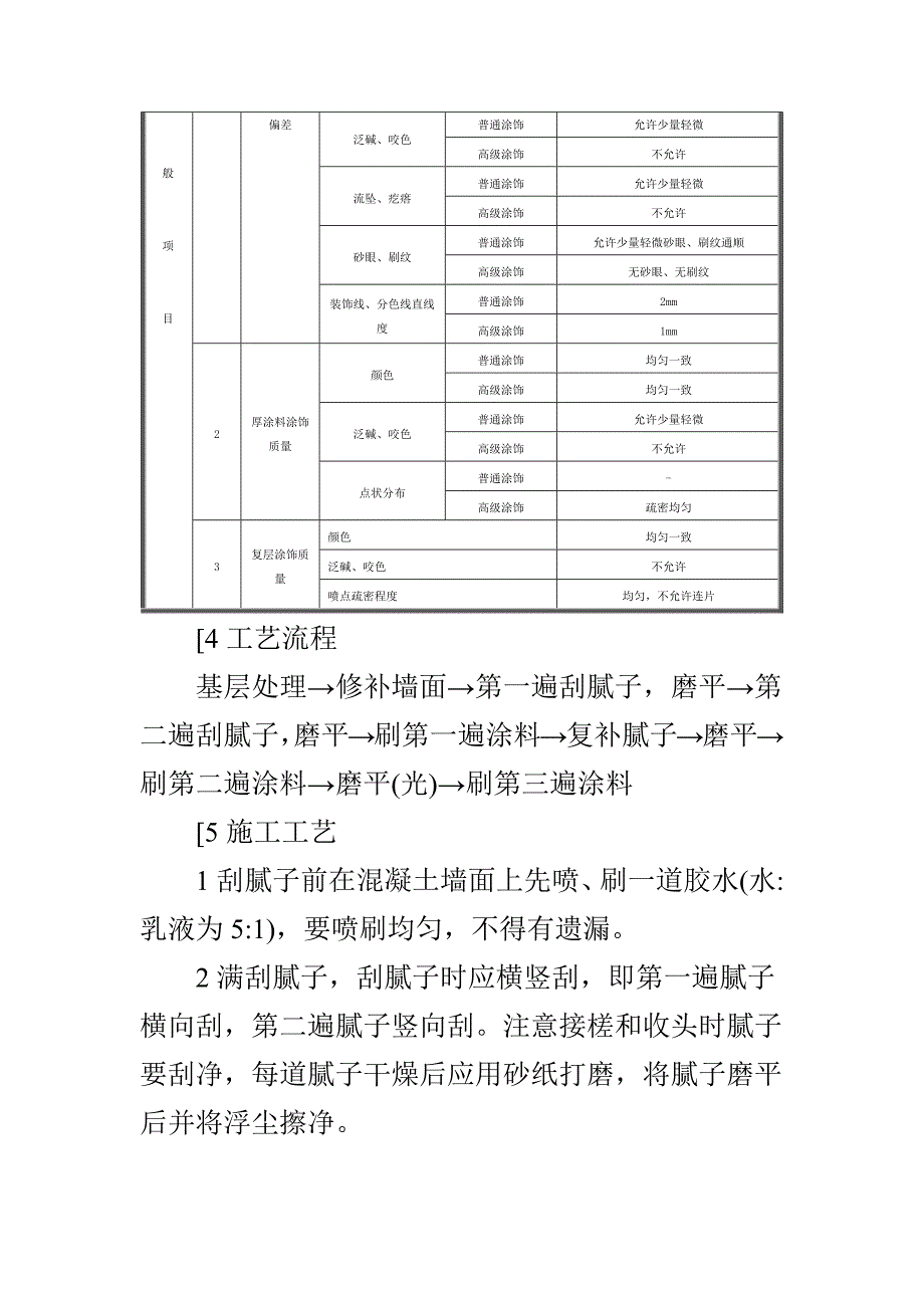 内墙涂料工程施工方法及质量要求_第3页