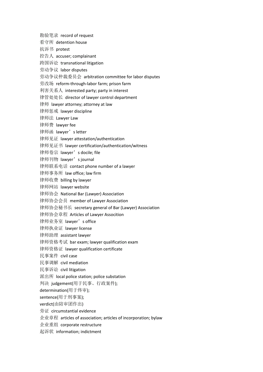(完整word版)法律英语常用词汇大全-推荐文档.doc_第3页
