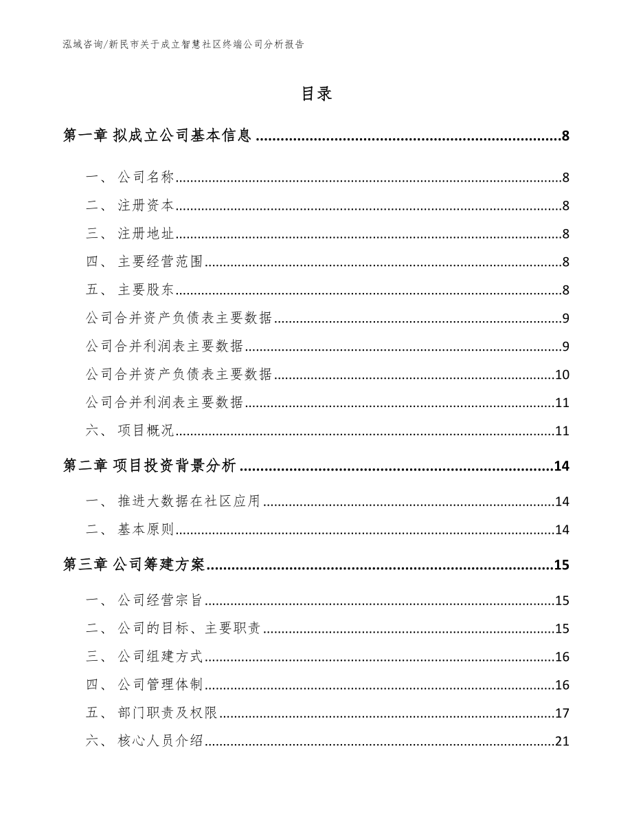 新民市关于成立智慧社区终端公司分析报告_第2页