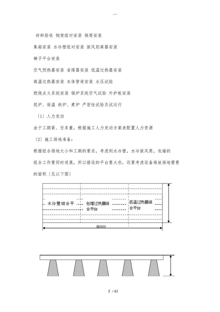 130t循环流化床锅炉施工组织方案_第5页