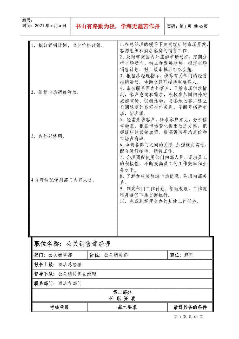 公关销售部管理手册_第3页