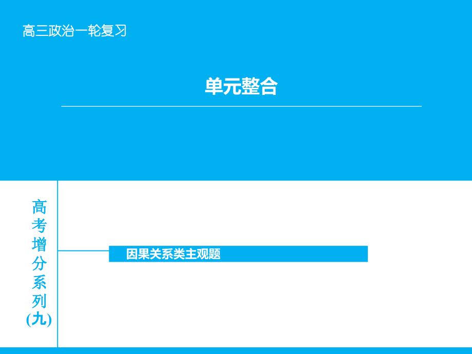 高考政治大一轮复习 单元整合九课件 新人教版.ppt_第1页