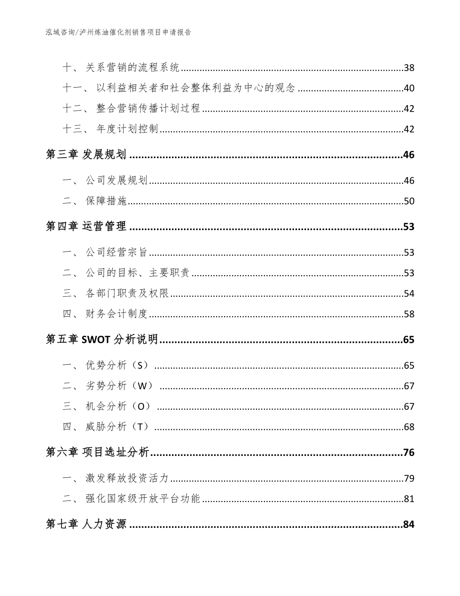 泸州炼油催化剂销售项目申请报告_模板范文_第2页