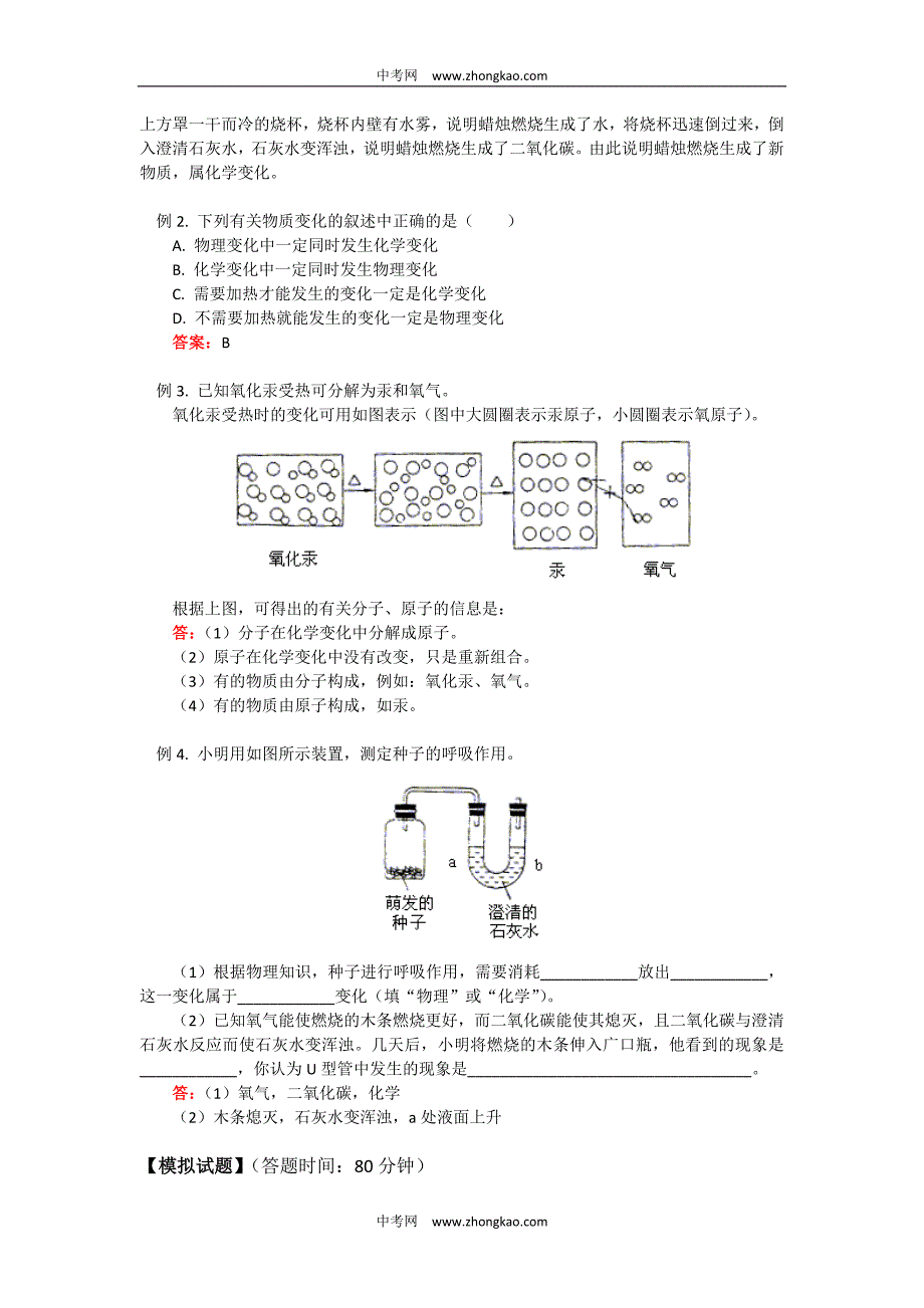 化学同步练习题考试题试卷教案中考化学化学改变了世界_第2页