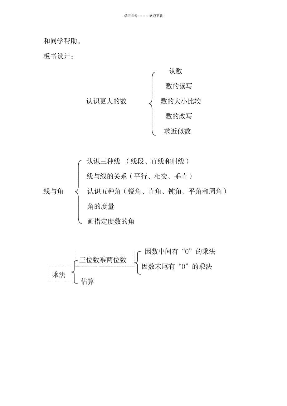 2023年北师大版四年级上册数学整理与复习精品讲义_第5页