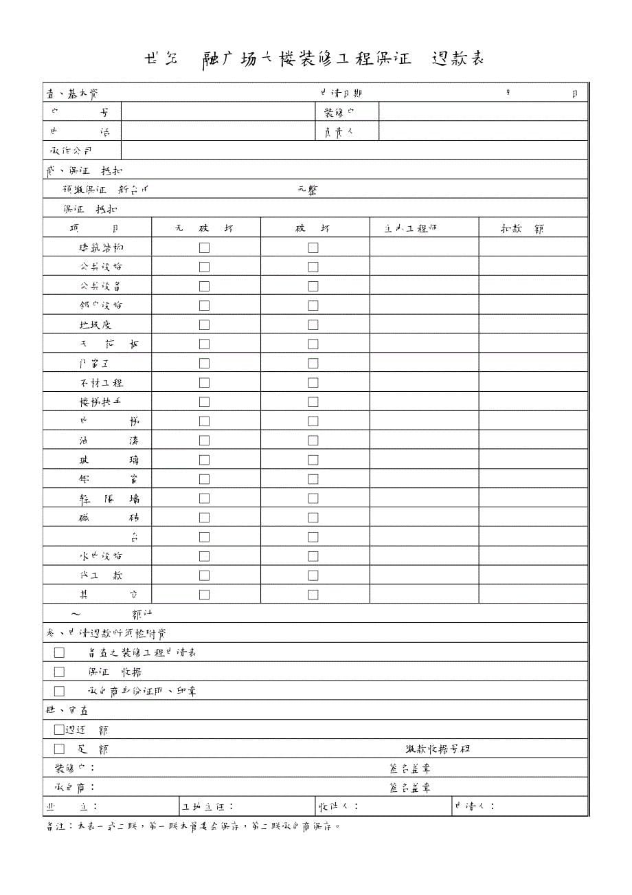 世纪金融广场大楼装修工程管理办法464_第5页