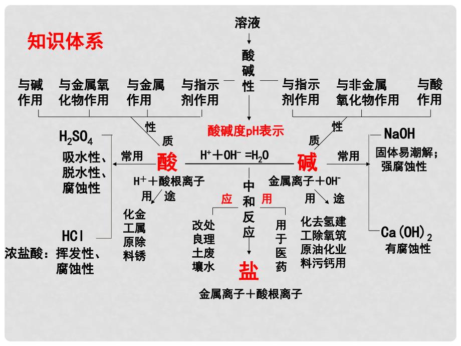 九年级化学下册 第七单元 酸和碱复习课件课件 （新版）鲁教版_第3页