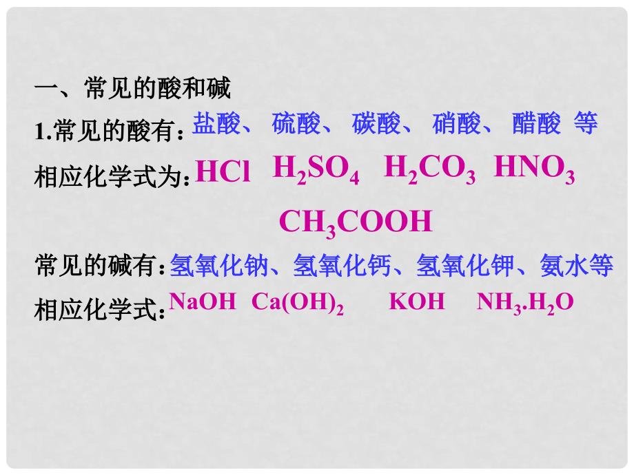 九年级化学下册 第七单元 酸和碱复习课件课件 （新版）鲁教版_第4页