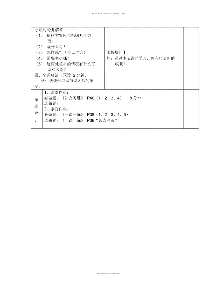 数学知识点苏教版数学四上《找规律》(2)教学设计-总结_第3页