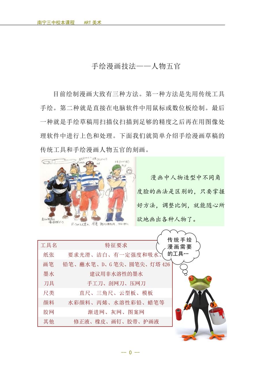 手绘漫画技法——人物五官.doc_第1页
