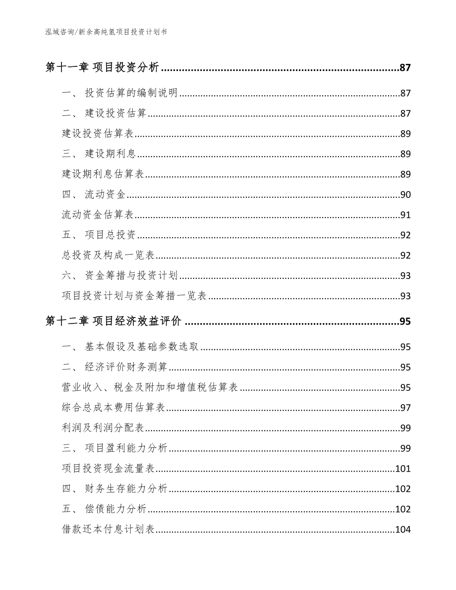 新余高纯氢项目投资计划书_第4页