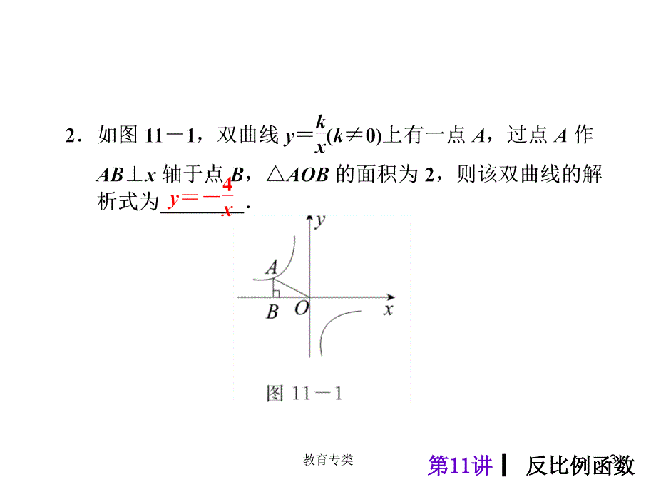 第11讲反比例函数56587优制课堂_第3页