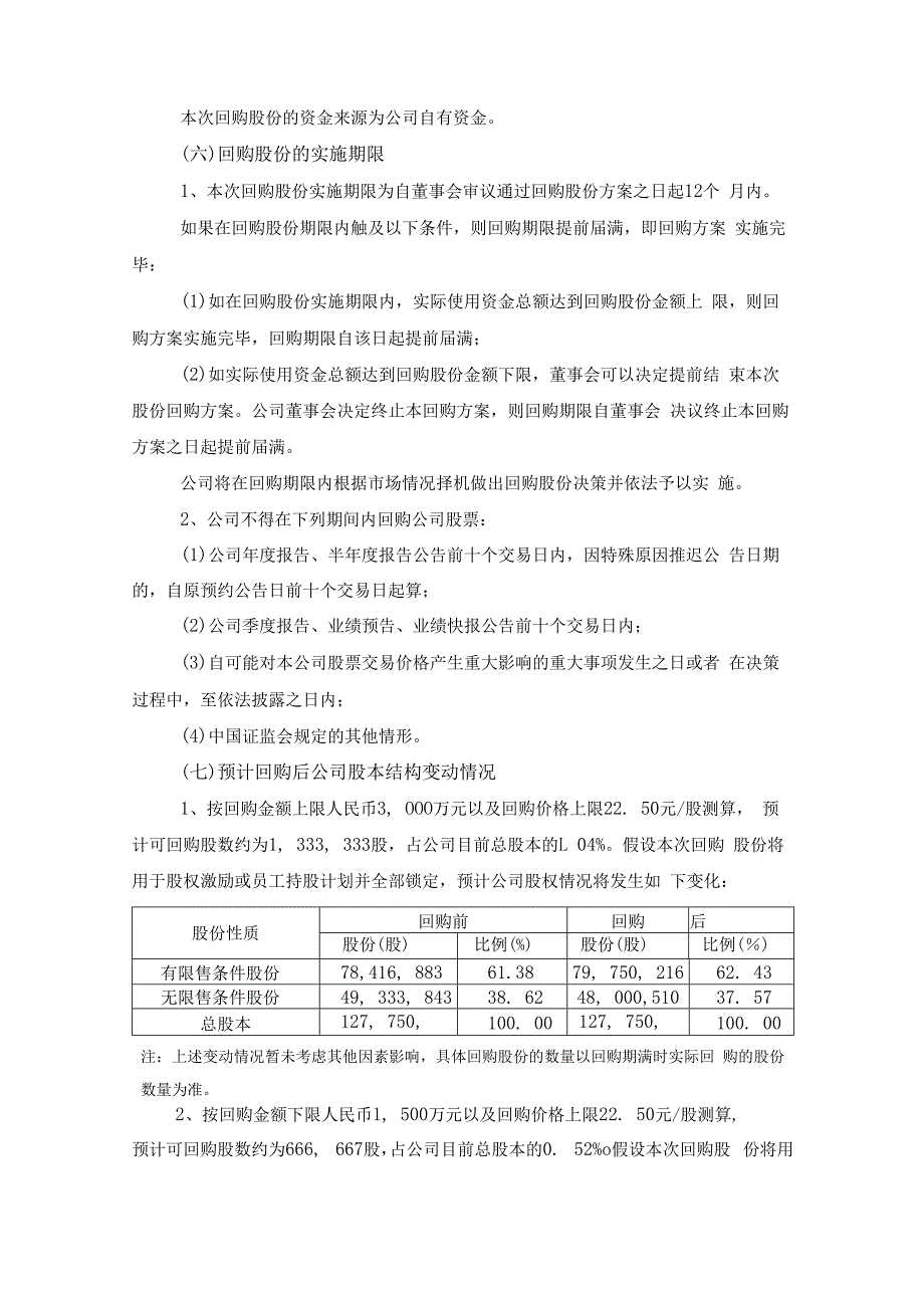 中岩大地：关于回购股份的报告书_第4页