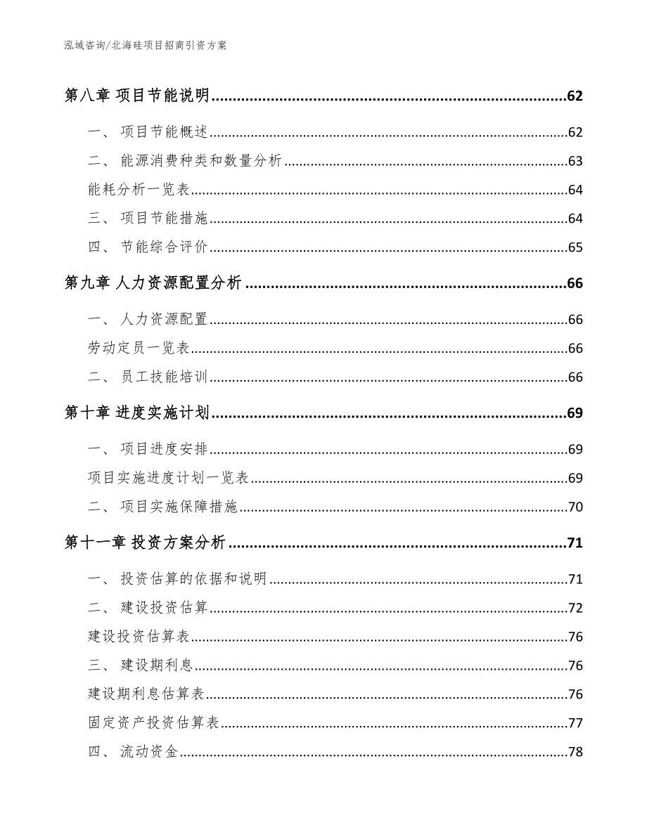 北海硅项目招商引资方案_参考模板_第4页