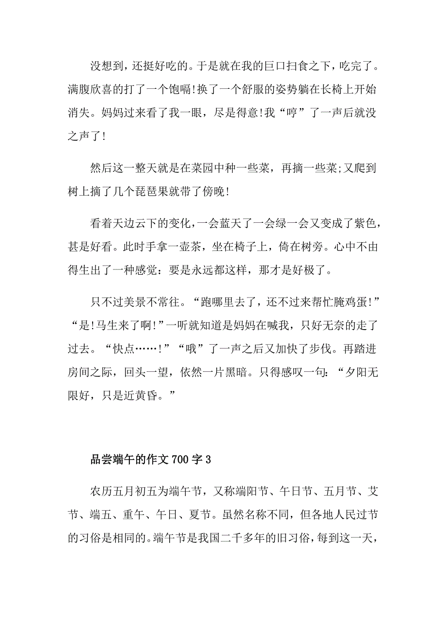 品尝端午的作文700字_第4页