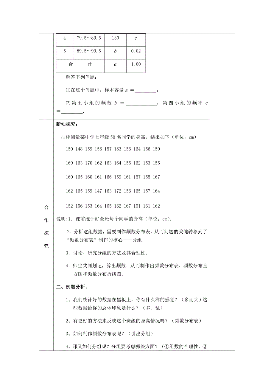 2020八年级数学下册7数据的收集整理描述7.4频数分布表和频数分布直方图导学案苏科版_第2页