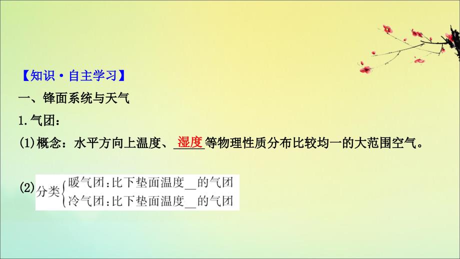 2022高考地理一轮复习第二章自然环境中的物质运动和能量交换2.4常见的天气系统与气候课件湘教版_第4页