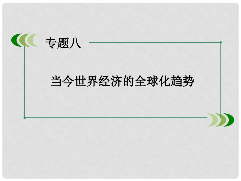 高中历史 专题八 当今世界经济的全球化趋势专题整合课件 人民版必修2_第2页