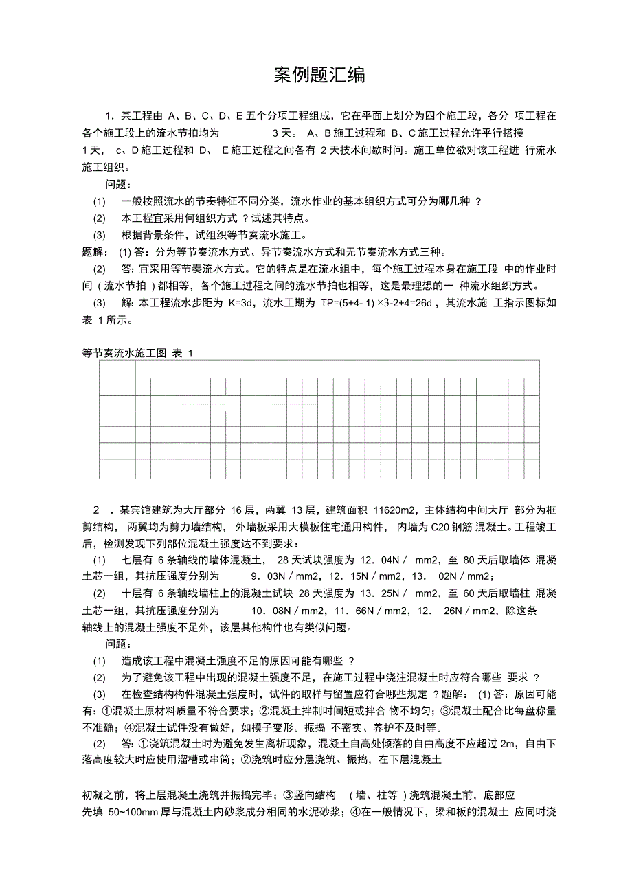 二级建造师案例汇编_第1页