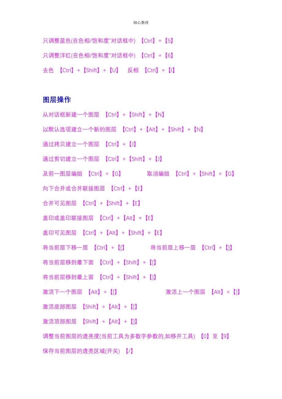 PS快捷键大全13744_第5页