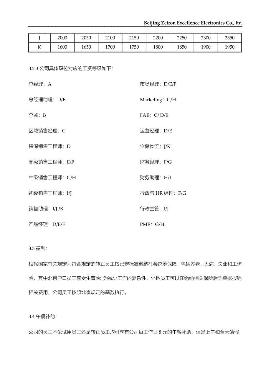 北京创业电子有限公司薪酬激励架构_第3页