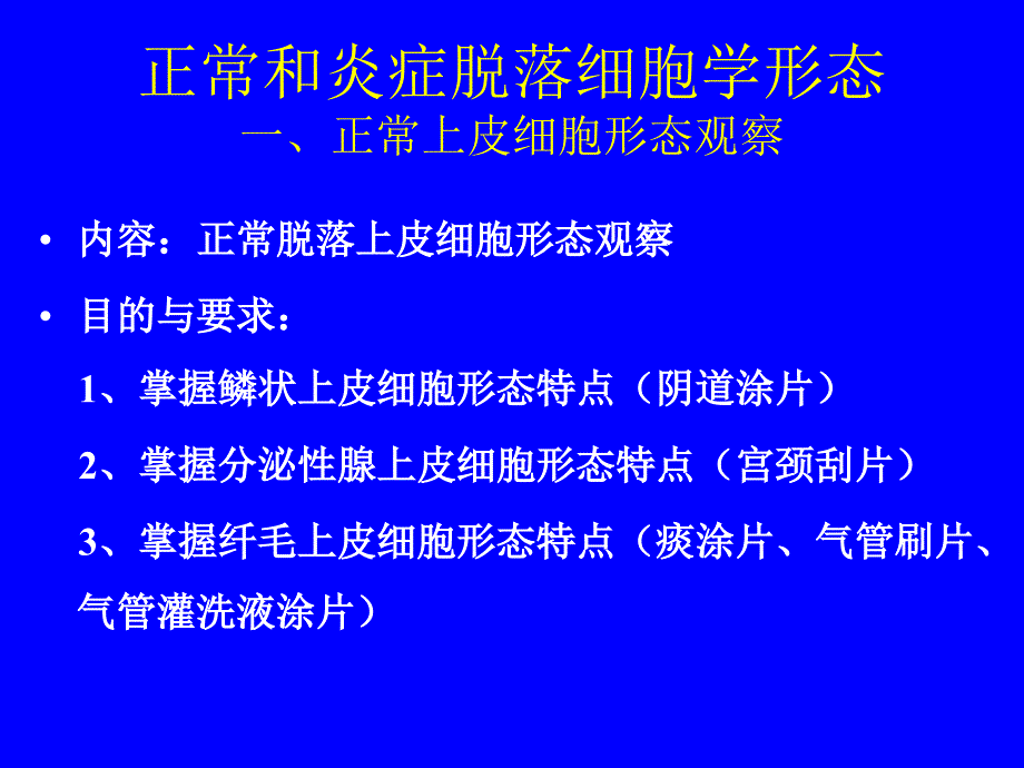 1正常与炎症脱落细胞学形态_第1页
