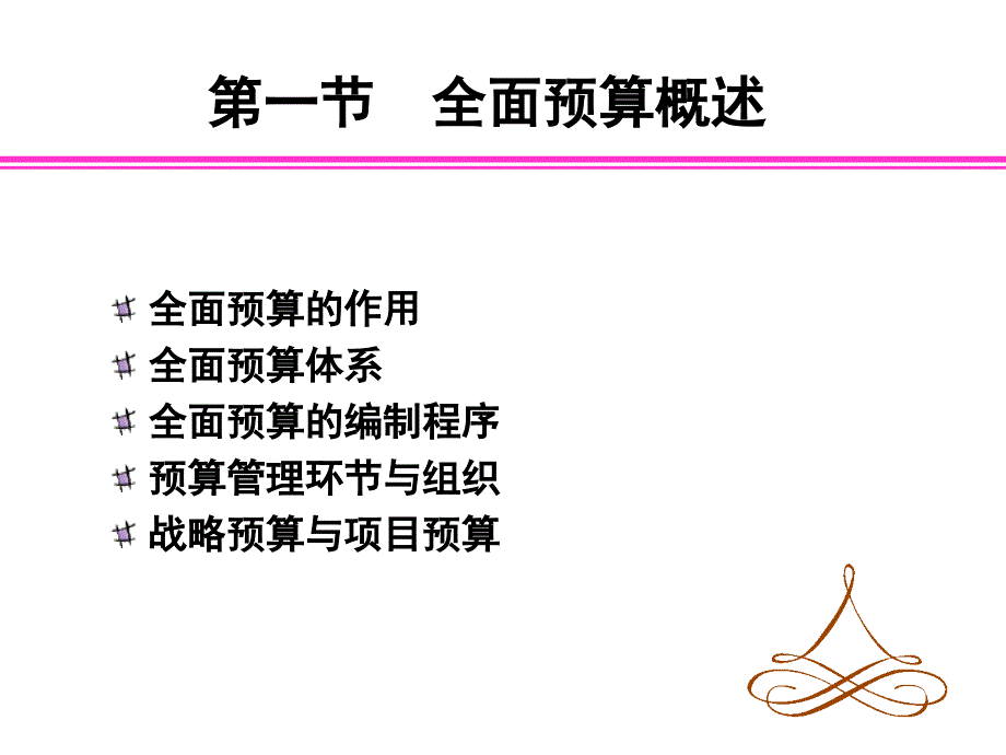 预算与全面预算全面预算课件_第2页