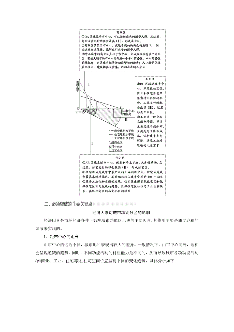 高考地理总复习：第6章城市的空间结构与城市化导学案含答案_第3页