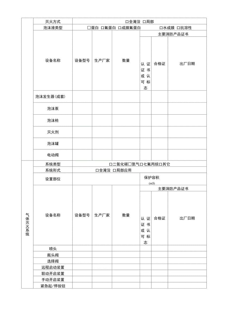 建筑工程消防设施检测登记表_第5页