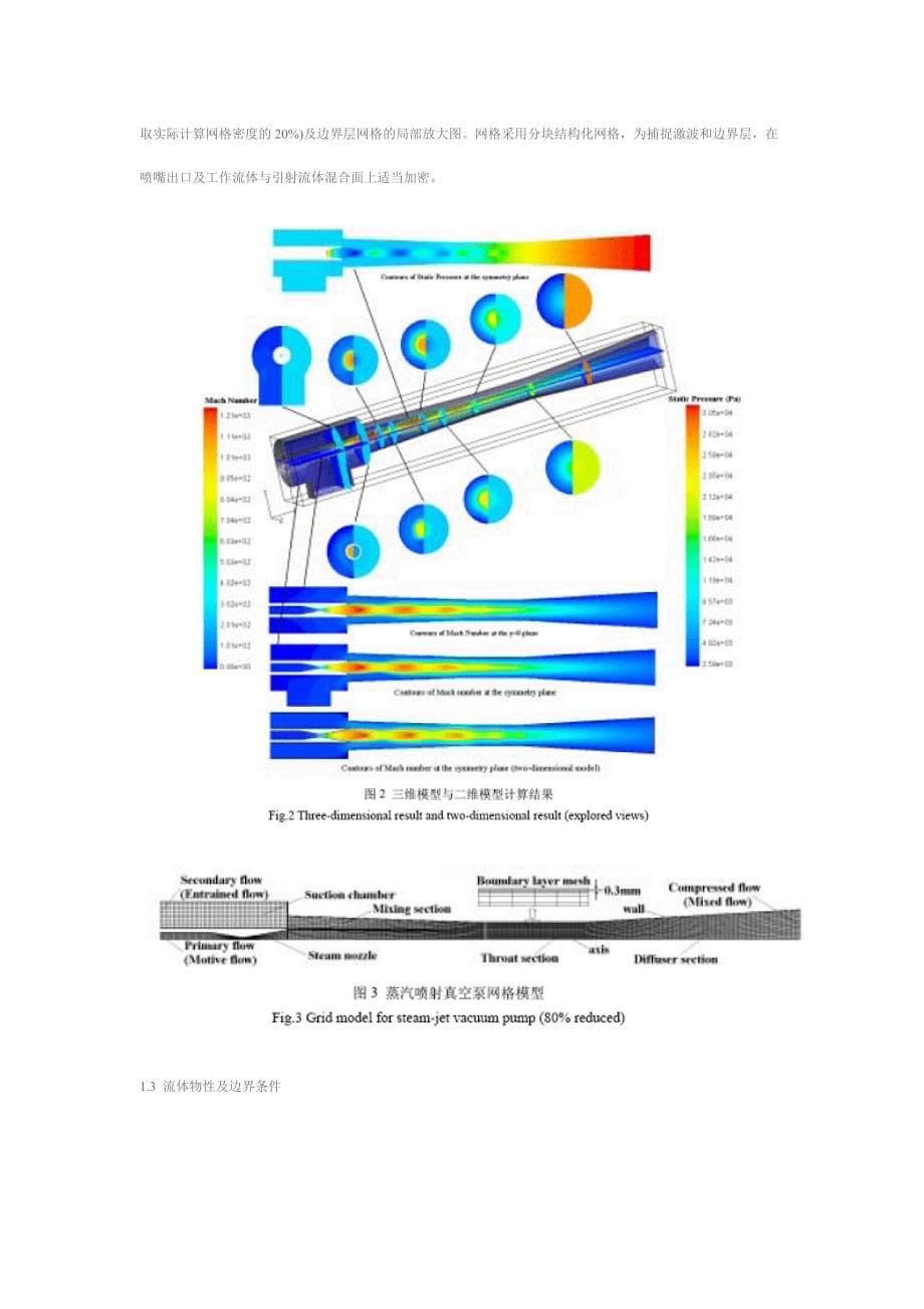 FLUENT在超音速蒸汽喷射真空泵中的应用.doc_第5页