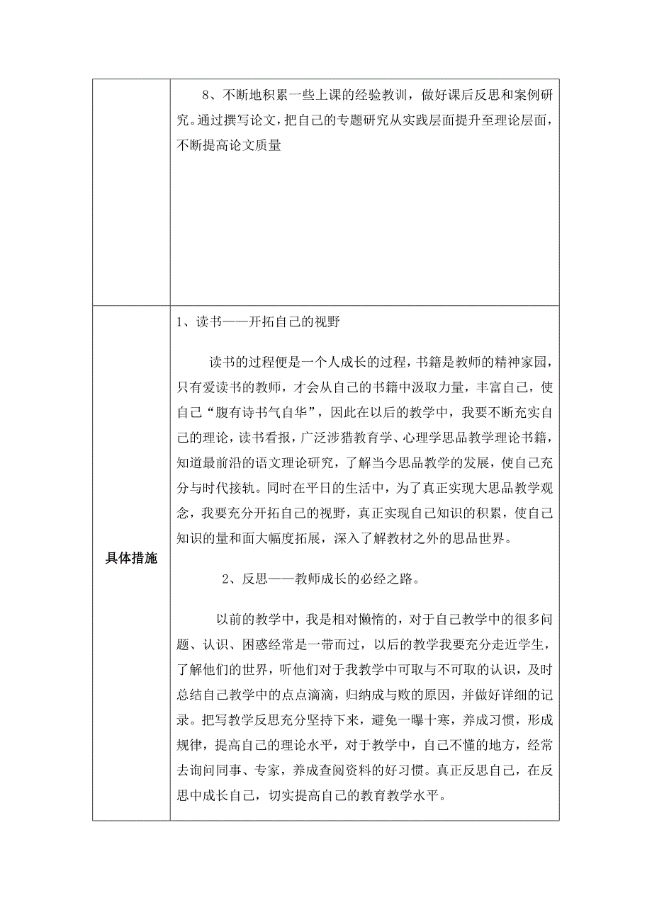 郭红莲个人专业发展规划.docx_第3页