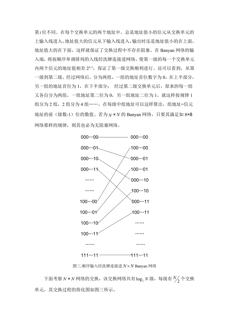 排序banyan网络无阻塞性证明.doc_第4页