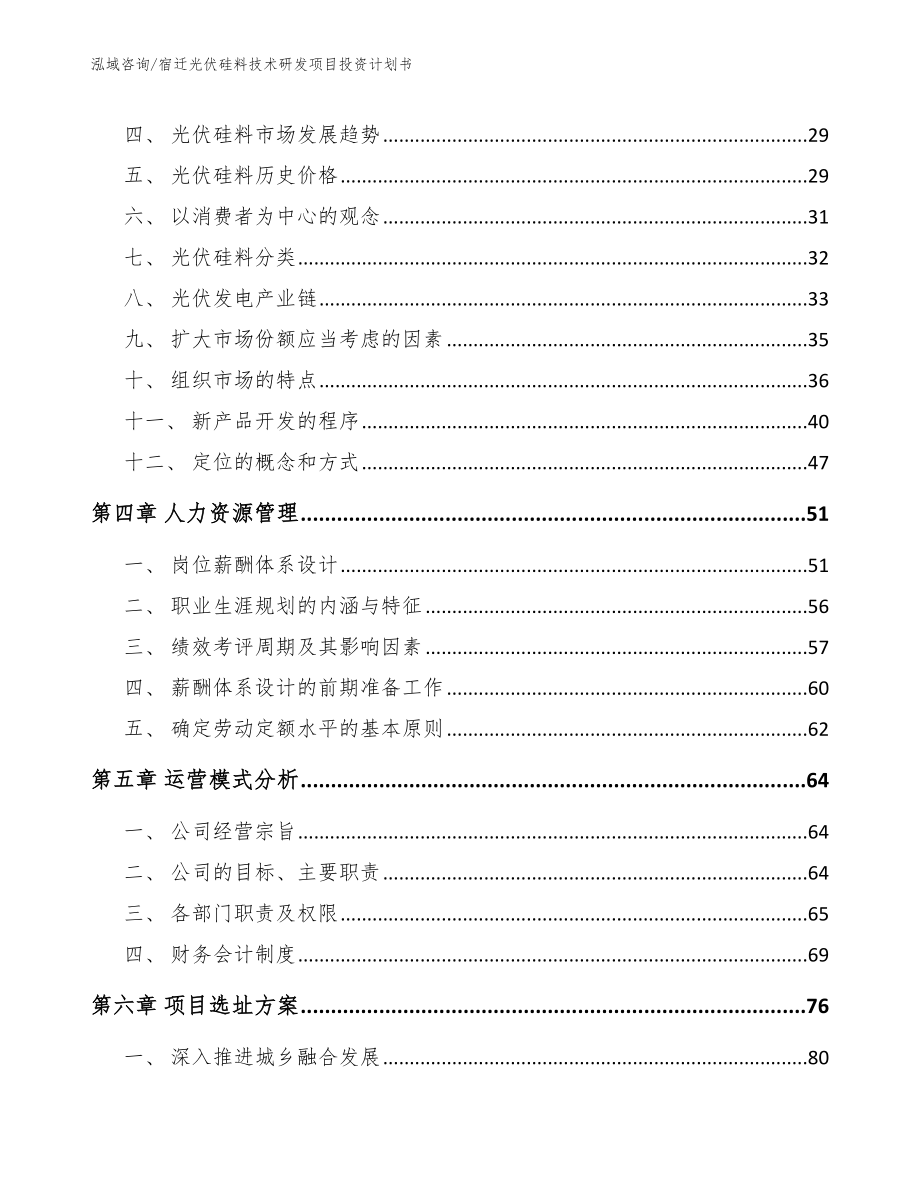 宿迁光伏硅料技术研发项目投资计划书_第2页