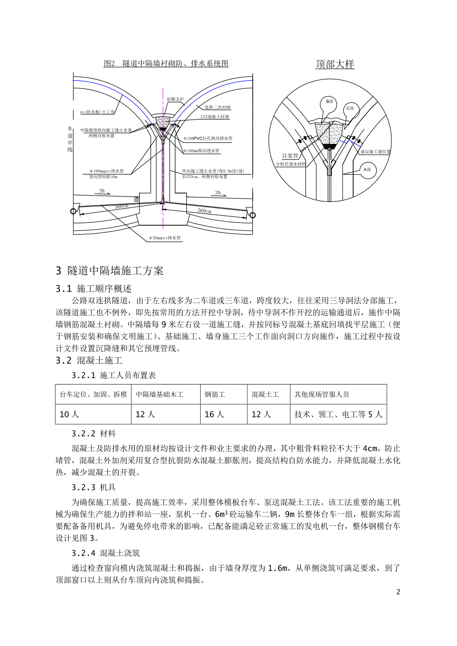 公路双连拱隧道中隔墙施工技术.doc_第2页