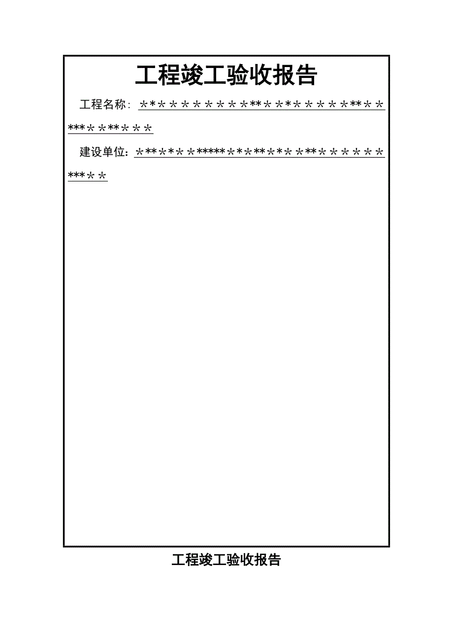 工程竣工验收报告12519_第1页