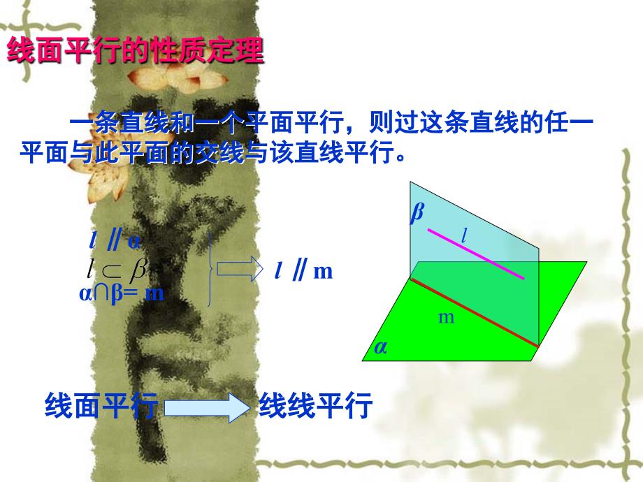 人教版高中数学必修二直线与平面平行的性质ppt课件_第4页