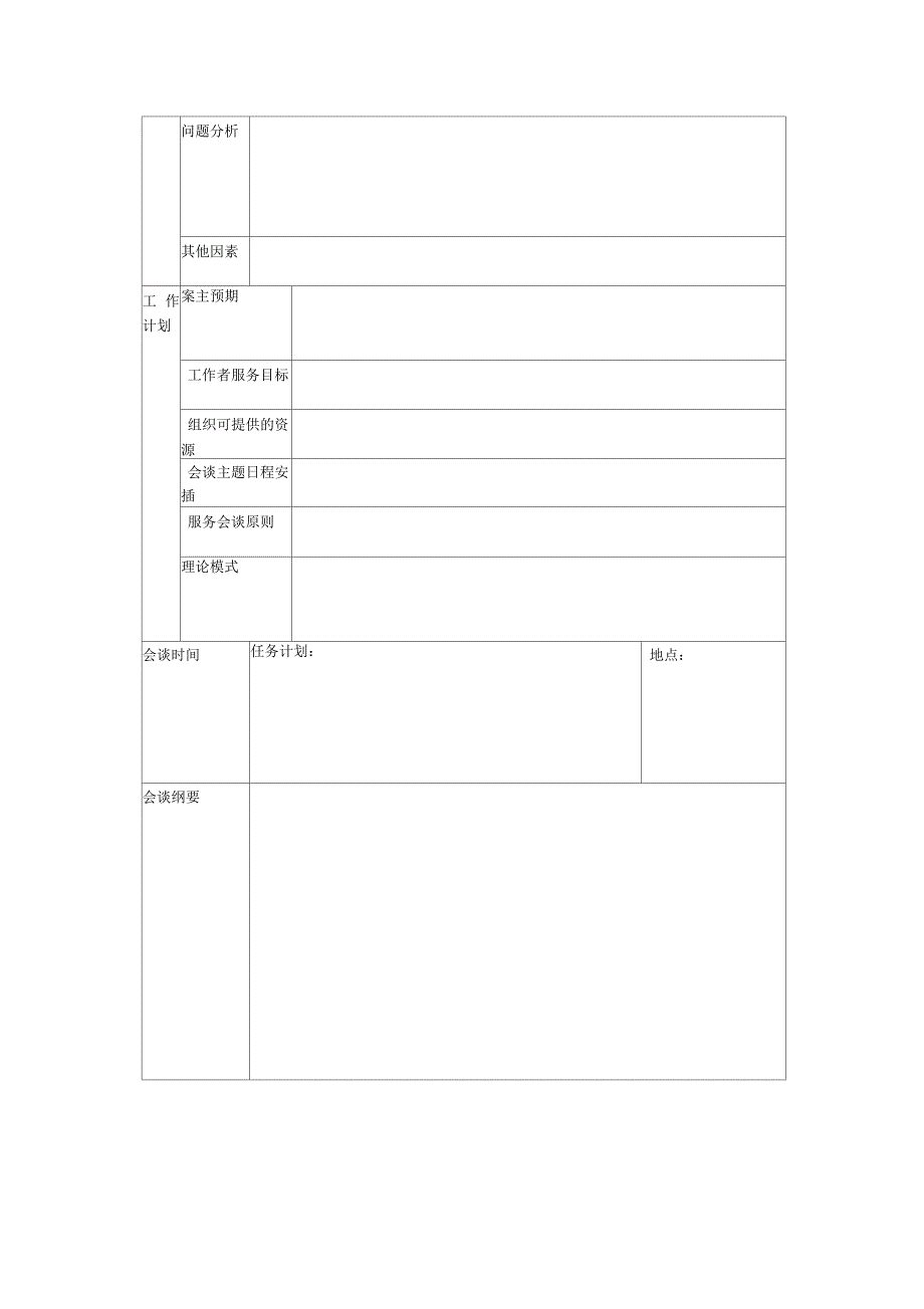 社会工作个案记录表_第3页