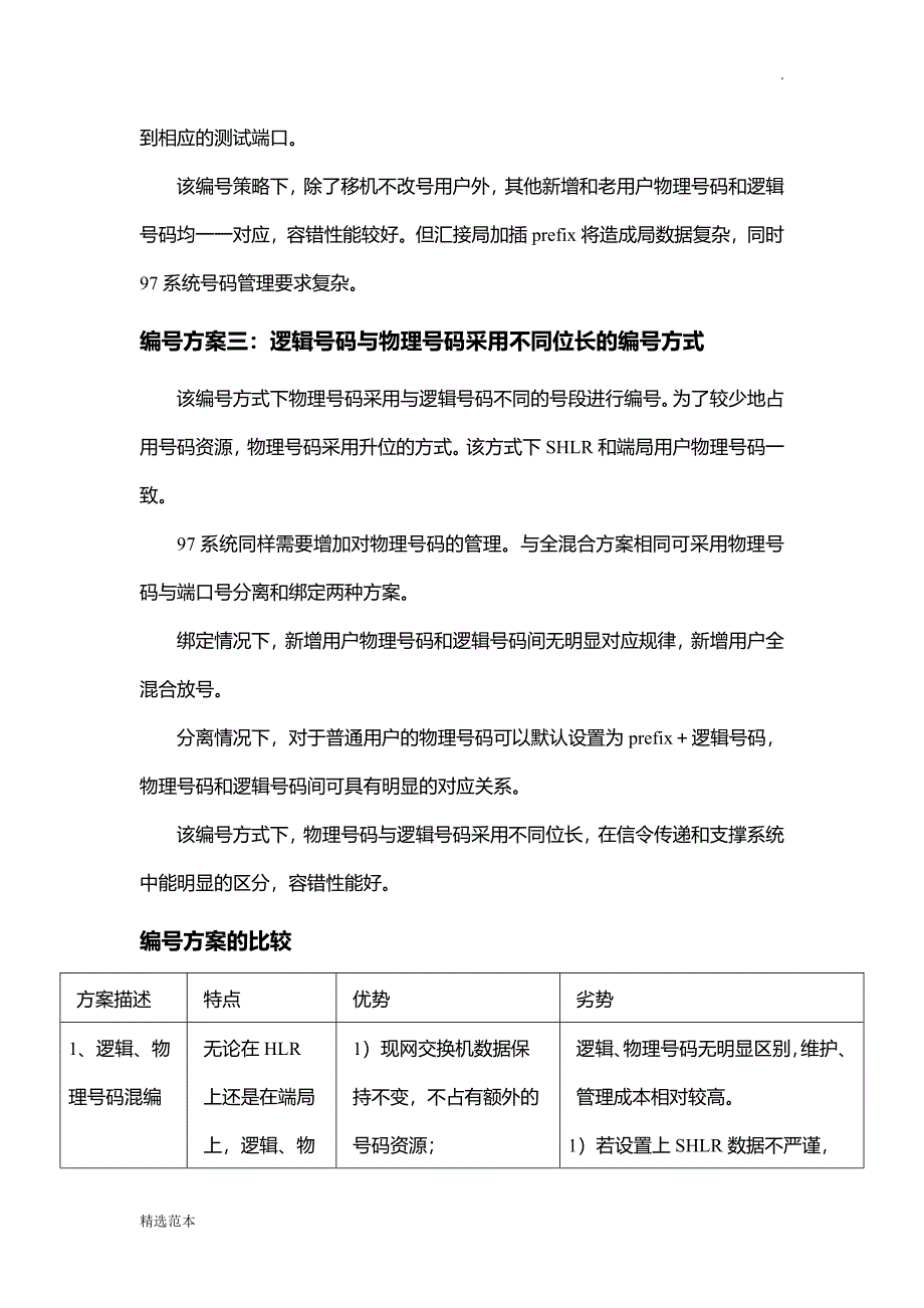 电信全网智能化物理和逻辑号码编号方案_第3页