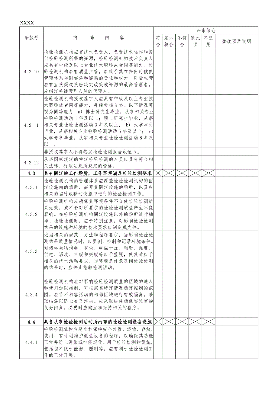 实验室内审记录表图文_第3页