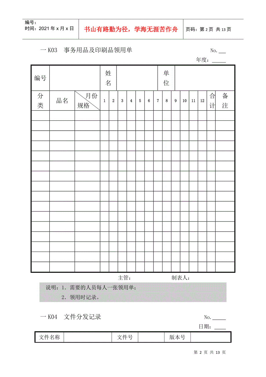 人力资源管理表格汇总_第2页