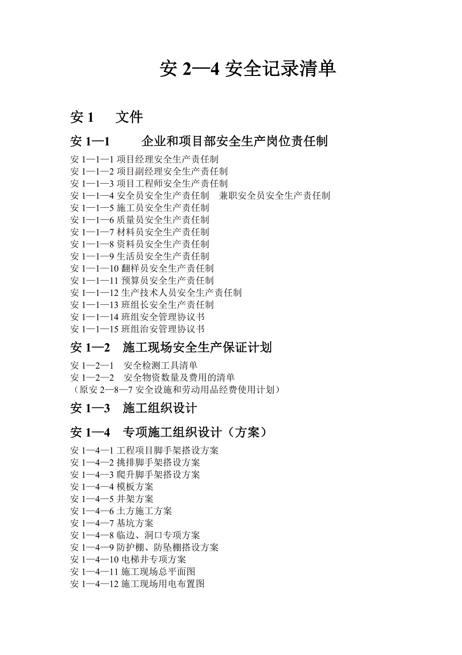 安全记录清单_第2页