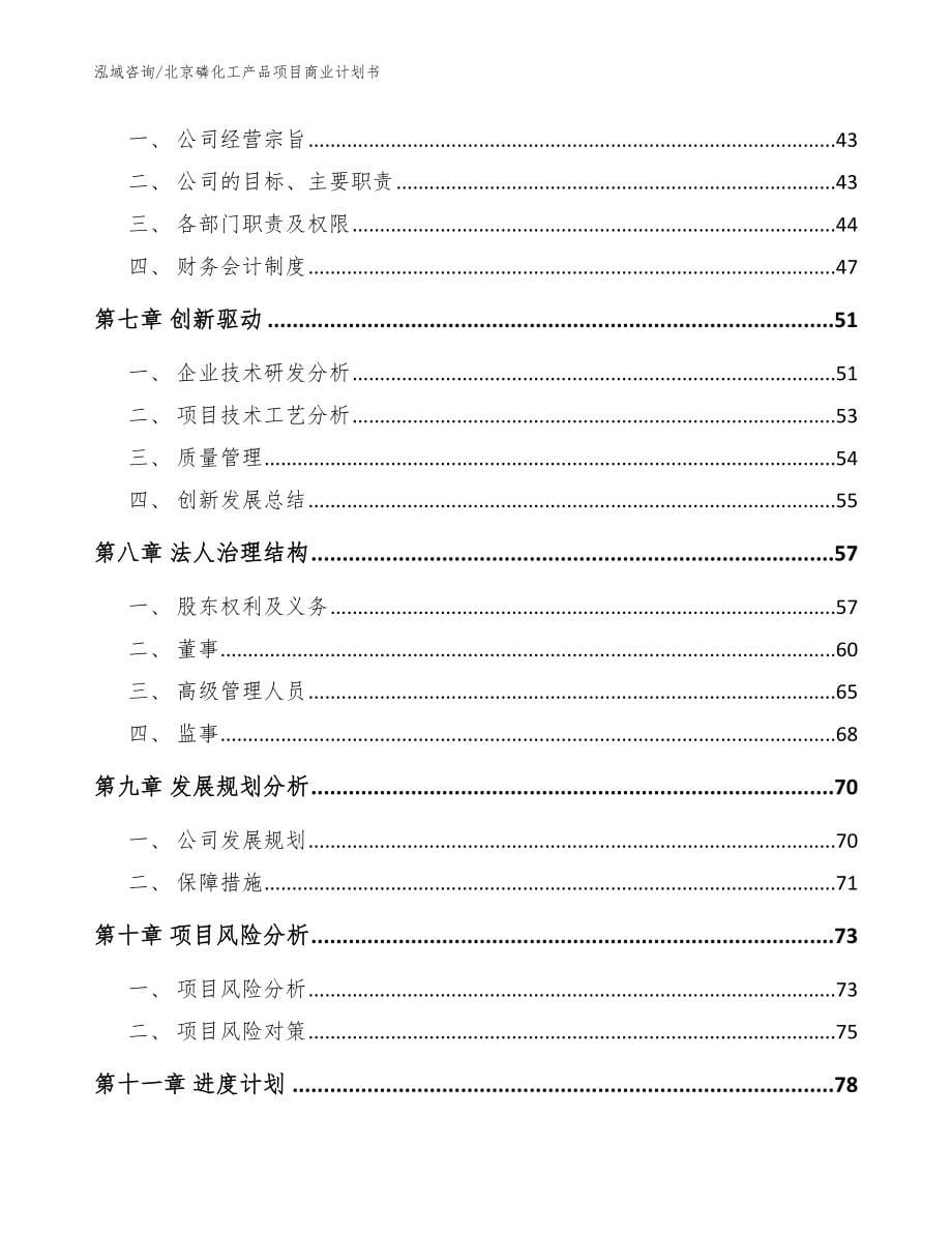 北京磷化工产品项目商业计划书_第5页