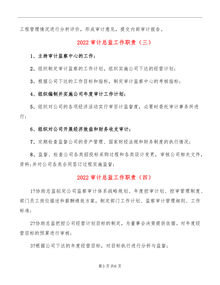 2022审计总监工作职责_第3页