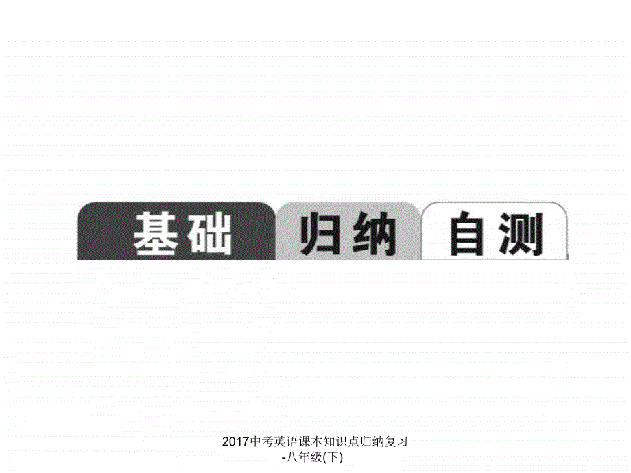 2017中考英语课本知识点归纳复习-八年级(下)课件_第2页