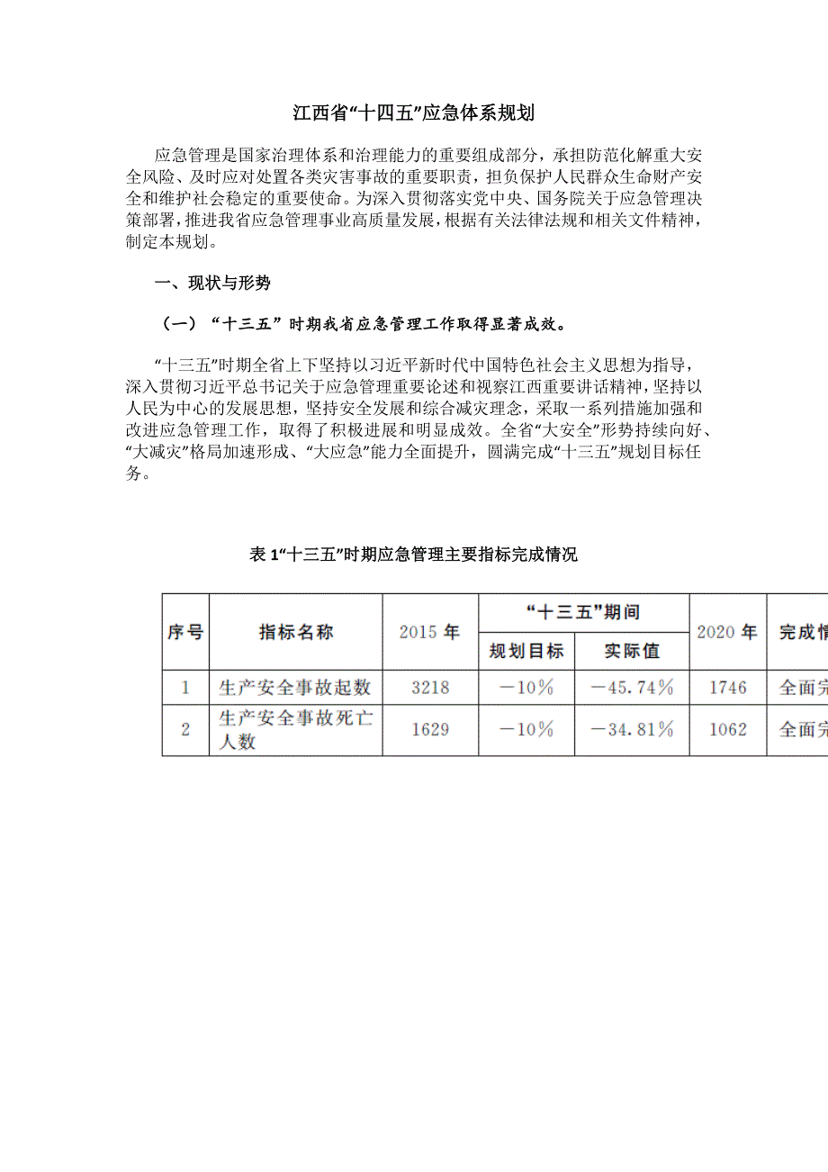 江西省“十四五”应急体系规划.docx_第1页