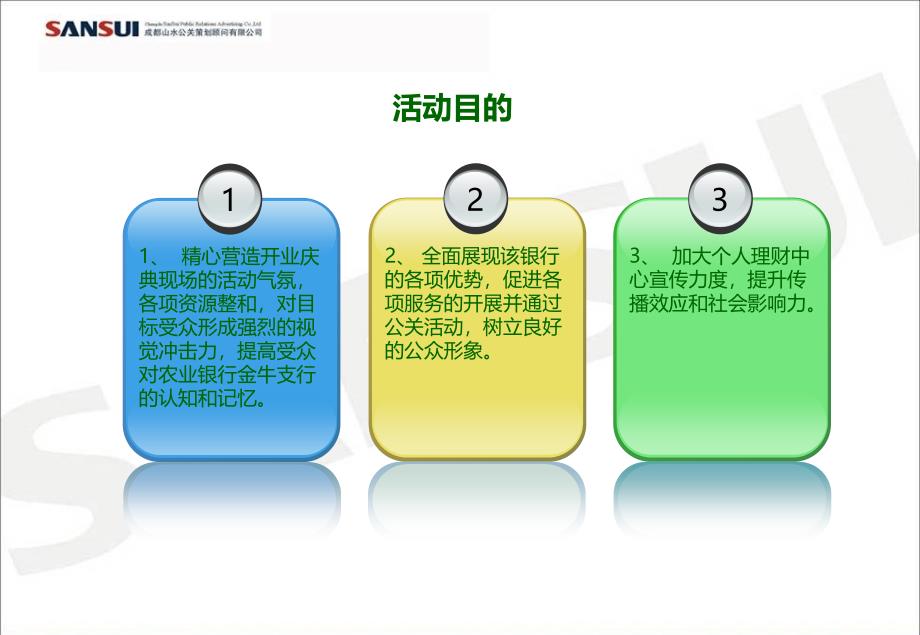 农业银行成都双流支行金钥匙理财中心开业庆典仪式策划方案_第4页