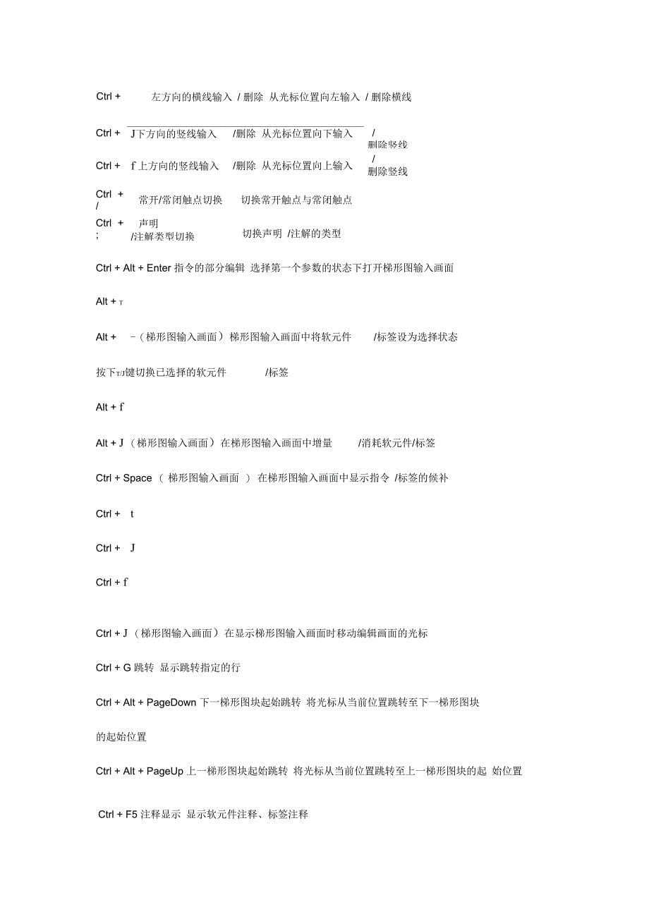 (完整word版)GXWorks2快捷键大全,推荐文档_第5页
