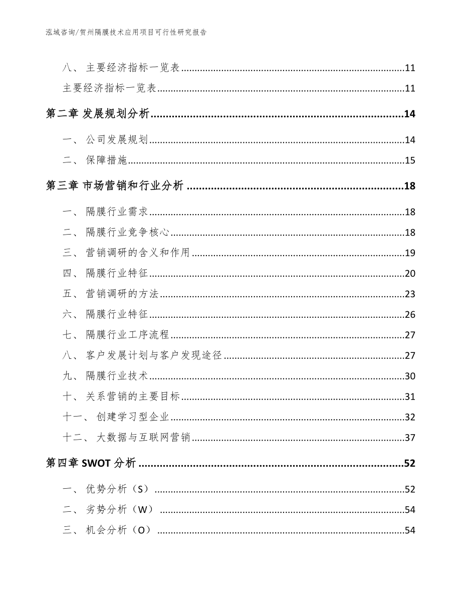 贺州隔膜技术应用项目可行性研究报告模板_第4页